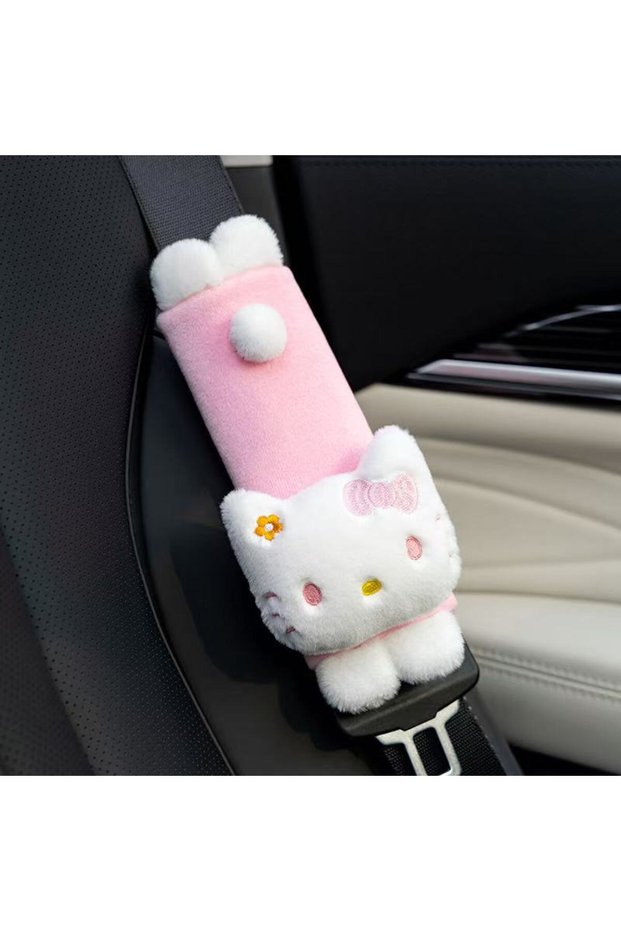 17cm-20cm 17CM Sanrio New Hello Kitty Car Cushion, Shoulder Protection, Seat Belt Buckle filling, Pl