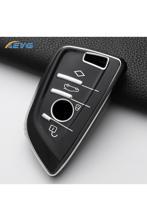 Black TPU Car Remote Key Case Cover Shell Fob For BMW X1 X3 X4 X5 X6 F15 F16 G30 3 5 7 Series G11 F4