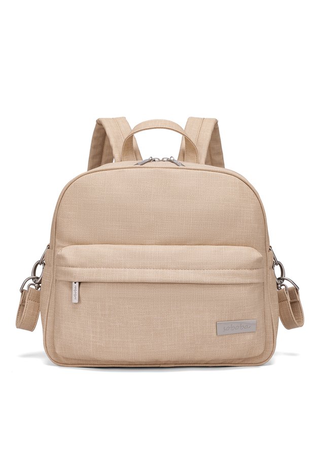 Khaki Soboba Stylish Diaper Backpack for Women Solid Fashion Waterproof Large Capacity Multi-funcion