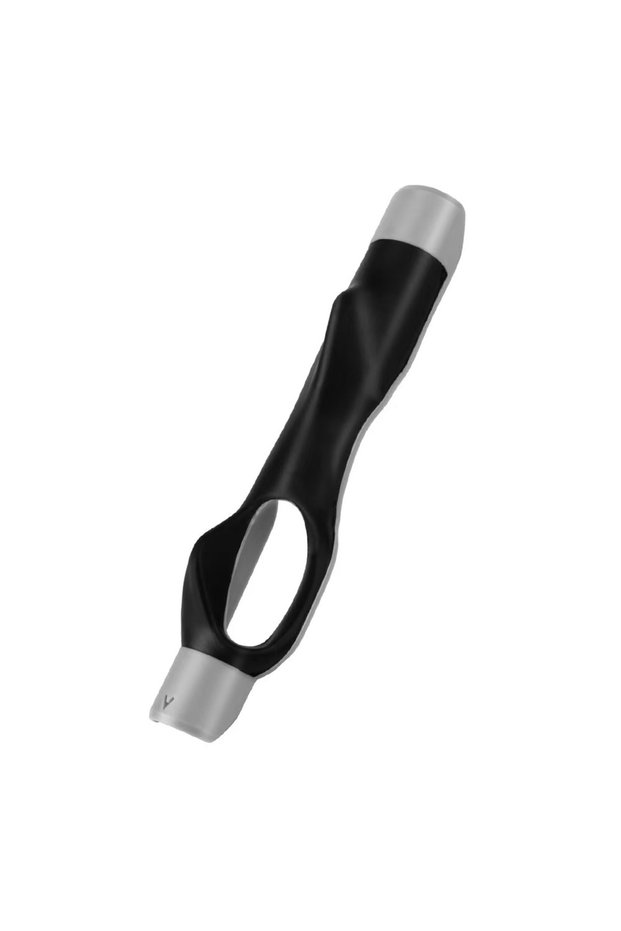 Grey Golf Club Grip Trainer, Golf Training Aid for Posture Correction, Alignment Practice, Golf Grip