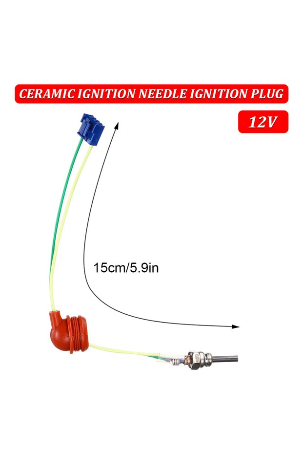 سخان سيراميك 12 فولت، إبرة الإشعال، قابس الإشعال، مناسب لـ Eberspacher E113 Hydronic D4Wsc D5Wsc