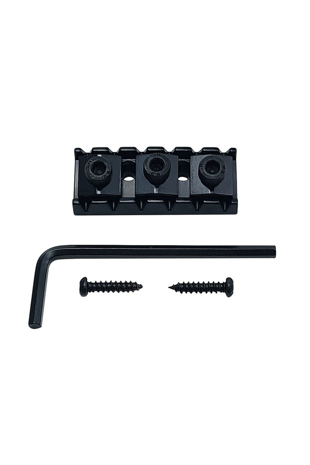 Black 42mm Electric Guitar String Locking Nut 42mm 4 3mm Replacement For Floyd Rose Tremolo Parts Fo