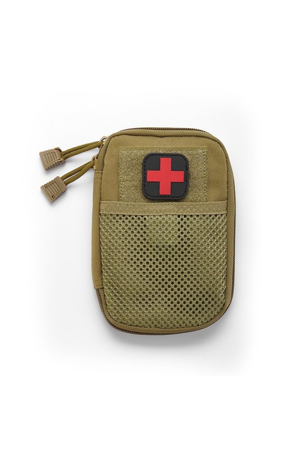 khaki Camping Safari Outdoor EDC Pocket Wallet Molle First Aid kit Medical bag Bug Out bag Emergency