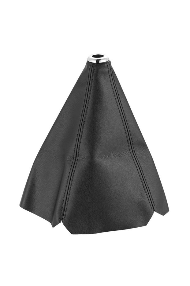 Black stitching Multiple Styles 16mm Universal PU Leather Car Gear Shift Collars Auto Manual Stick S