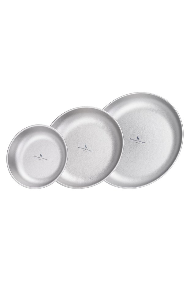 Crsytal Ti1104T Boundless Voyage Camping Plate Titanium Dinner Plate Stackable Kitchen Tableware Reu