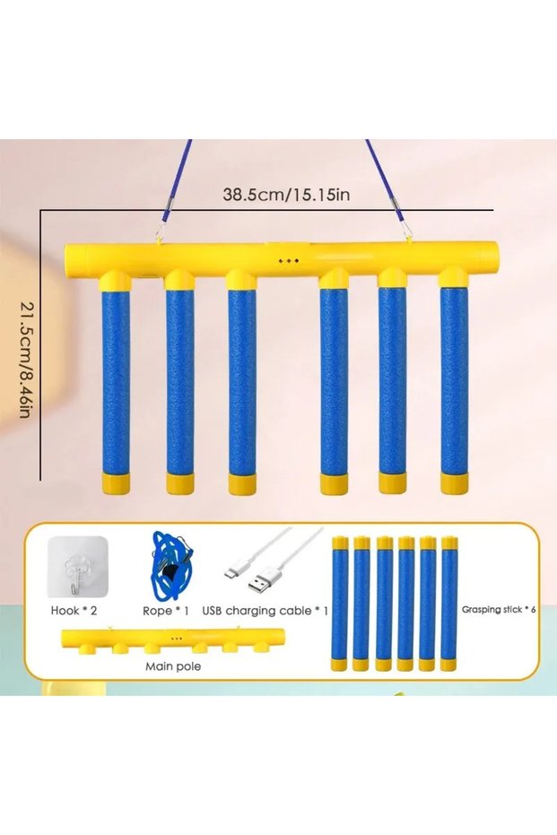 YELLOW Challenge Falling Sticks Game Kids Stick Catching Toy Training Reaction Ability Educational P