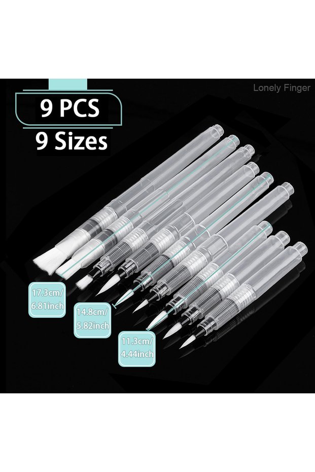 9pcs Watercolor Brush Pens, 9/16/18Pack, Watercolor Brushes Set, Watercolor Pens for Adults, Water B