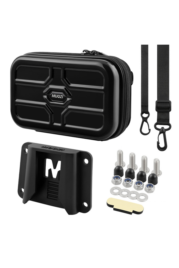 Black Bag MUQZI Front Carrier Bag Compatible with Brompton Dahon Folding Bike Quick-Release Front Ba