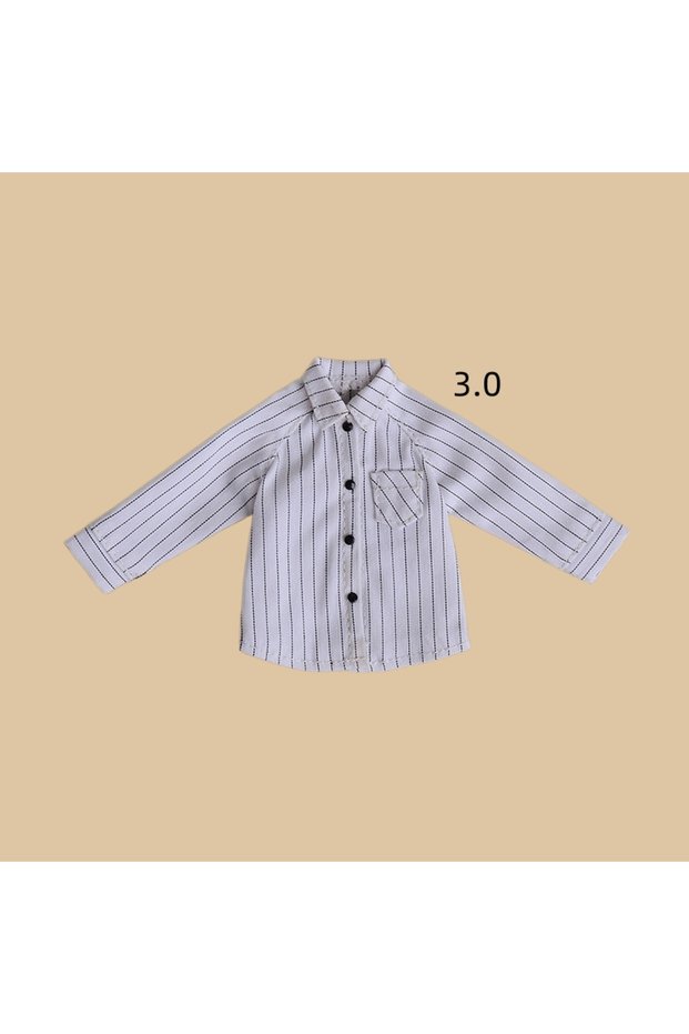 Shirt-White French Style Overcoat‌ For 1/12 SNAIL SHELL romankey figure figma shf TBL ANT Mecha Girl