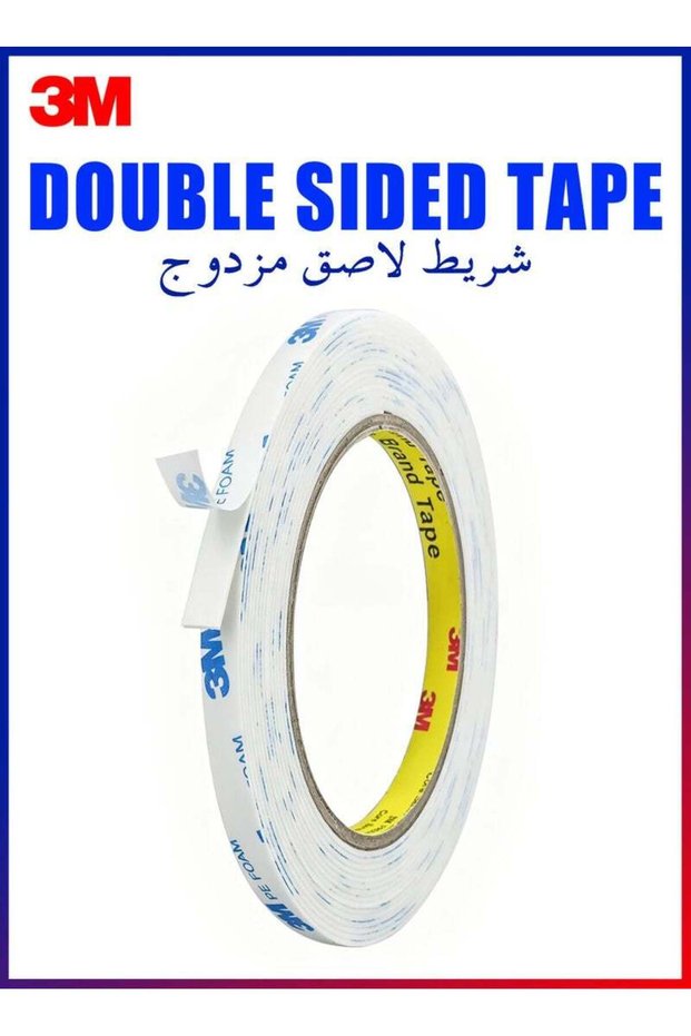 Double Sided Tape 5cm × 3meter, Mounting Tape Heavy Duty, Removeable PE Foam Tape Strips, Strong