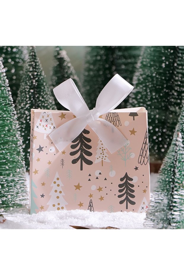 Other Other C 10-Pack Christmas Gift Boxes with Mini Holiday Gift Bags in Assorted Patterns for Cand