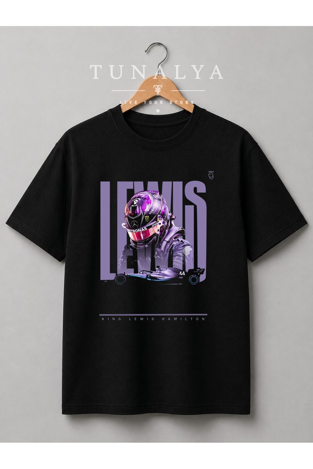 Lewis Hamilton Printed Oversized Unisex T-Shirt, Comfortable Fit, Crew Neck T-Shirt.