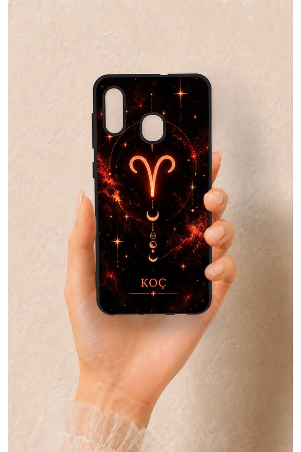Samsung A20-A30 Compatible Silicone Case with a Zodiac Sign Pattern.