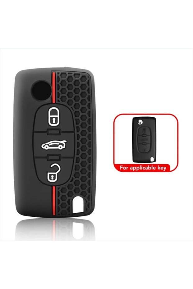 3 Buttons New Silicone Car Key Case Cover Keychain Fob Shell for Citroen C2 C3 C4 C5 C6 Xsara Berlin