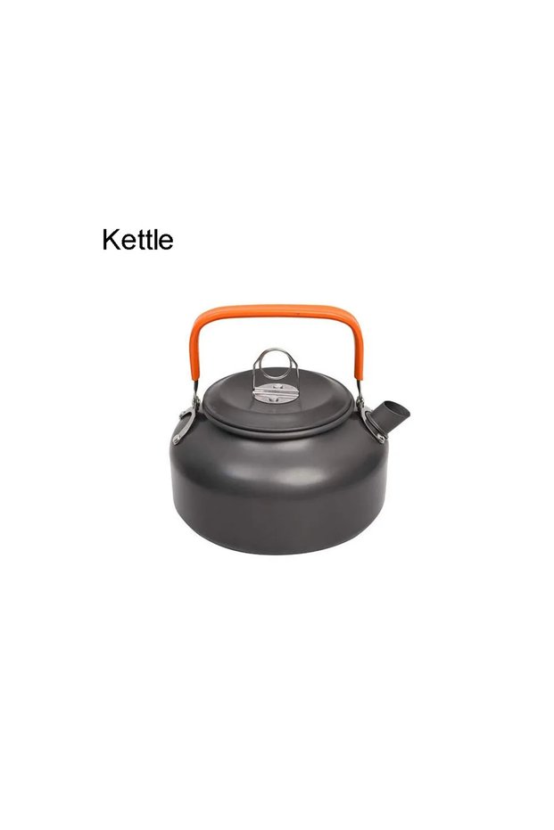 Kettle 1pcs/1set Camping Cookware Kit Outdoor Cooking Set Aluminum Equipment Outdoor Pot Travel Tabl