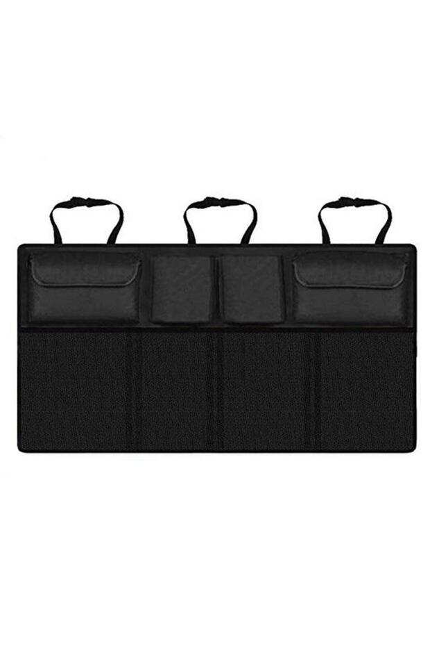 Black Car Trunk Car Organisers Backseat Hanging Car Organisers with 8 Large Storage Bag Trunk Organi