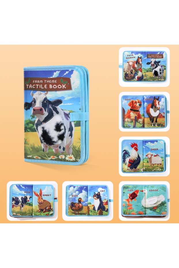 Farm Touch Book Children's Enlightenment and Early Education Cognitive Picture Books Simulated Anima