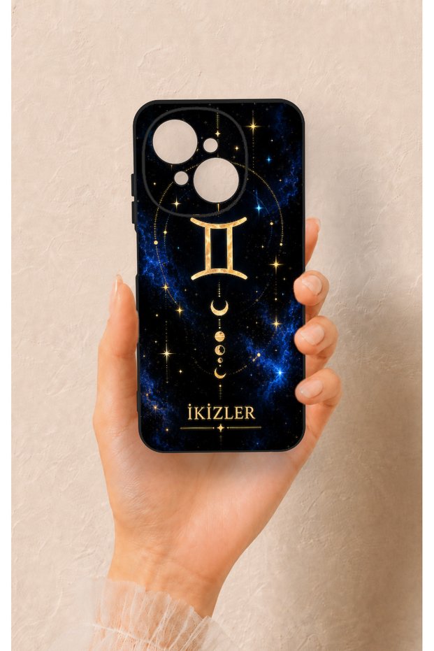 Tecno Spark Go1 Compatible Silicone Case with a Gemini-Themed Pattern.