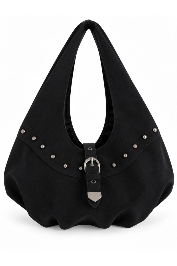 Roxy Women's Shoulder Bag with Buckle and Metal Accessory Details.