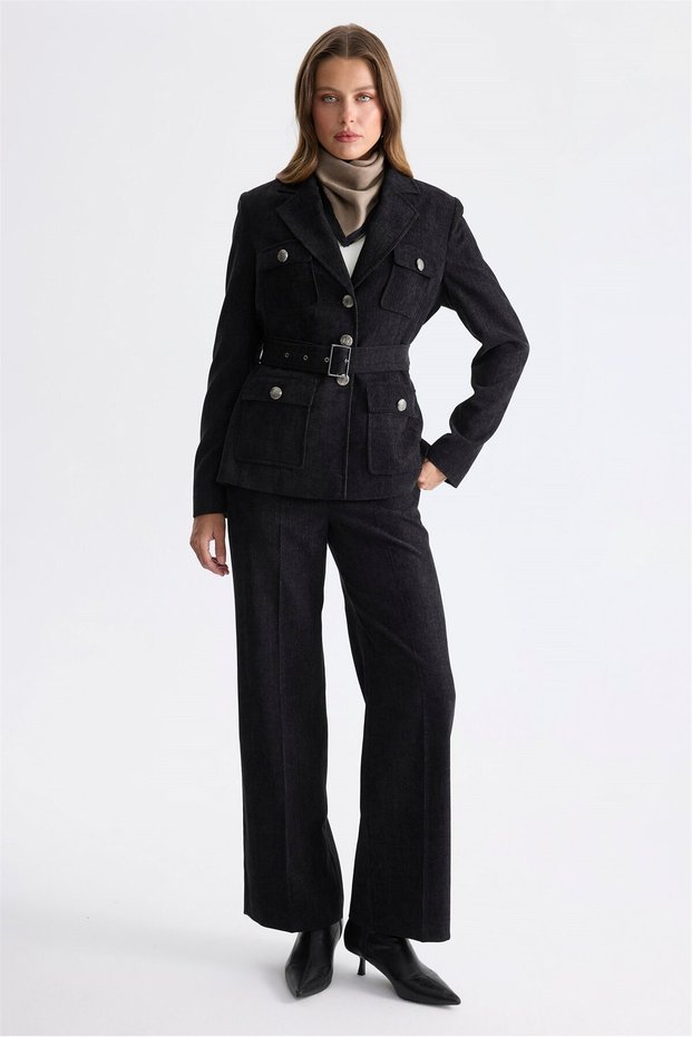Spanish Leggings Velvet Trousers Black