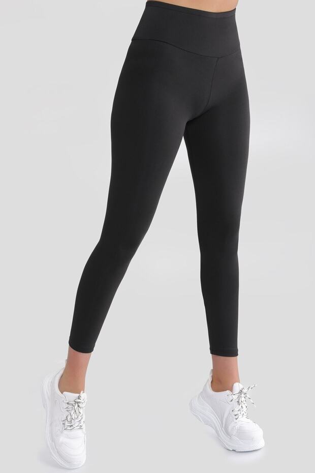 Women's Black High Waist Strengthening 2 Size Slimming Corset Tights