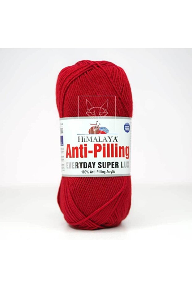 Everyday Super Lux 100% Anti-pilling Acrylic Knitting Rope Red Color Code: 73407