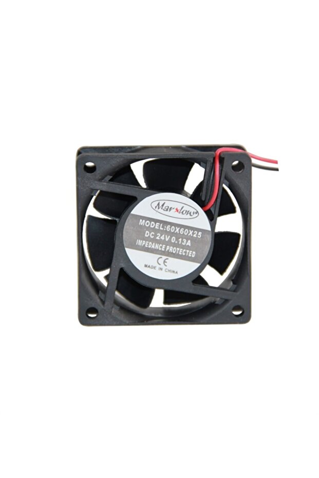 60x60x25mm 24V DC 2 Pin مروحة بلاستيكية