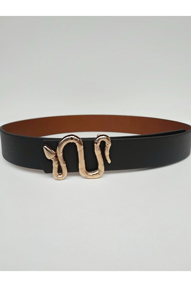 Yılan Tokalı Kadın Kemer - 3