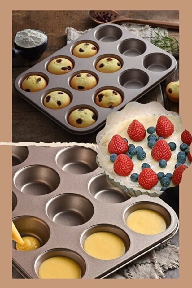 Muffin Mold 12 Pack Cake Pastry Cookie Mold