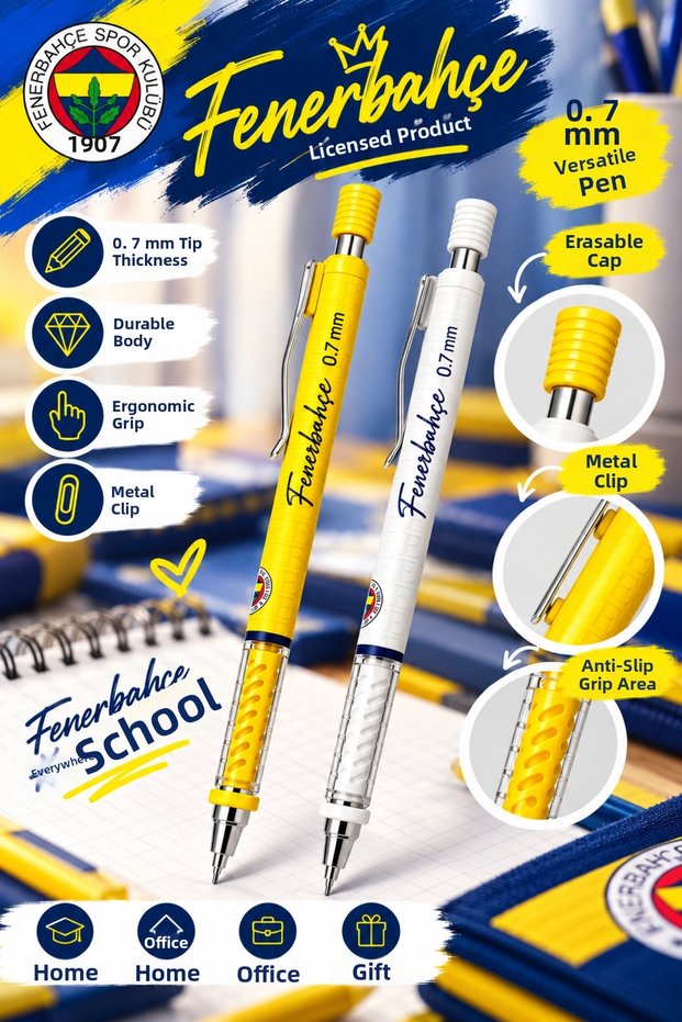 Licensed Versatil Pen 0.7 Dual-Tip Pen Set, Pens, School Stationery Set, Gift Set