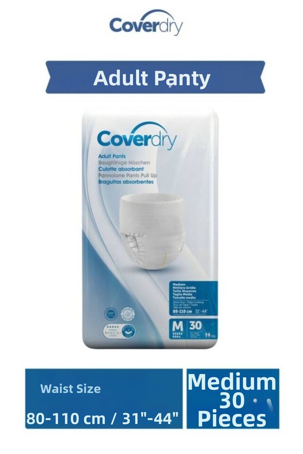 Adult Incontinence Pants, Medium, 30 Count, 3 Packs