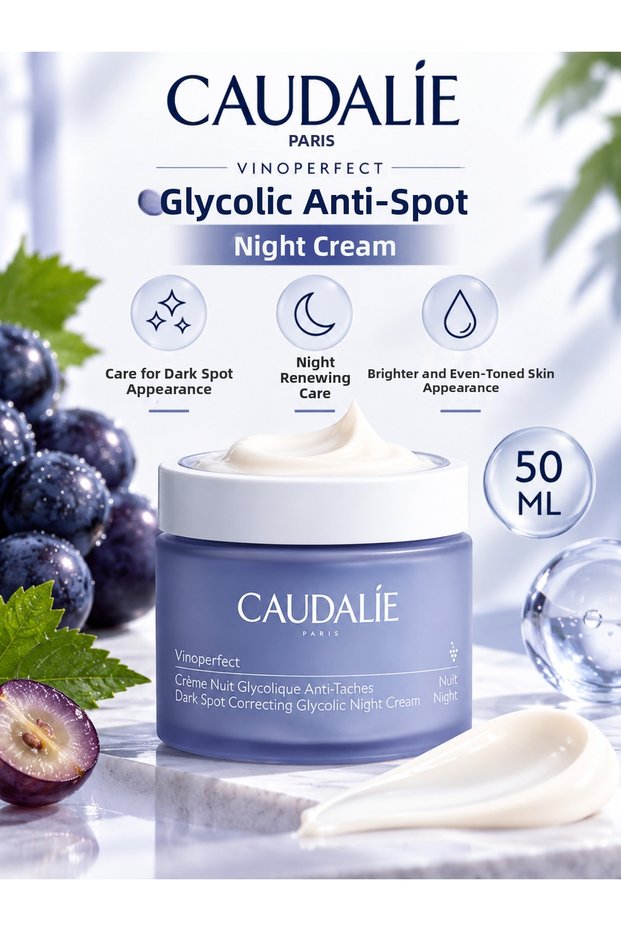 Vinoperfect Glycolic Anti-Dark Spot Night Cream 50 ml: Skin-Toning and Brightening Care