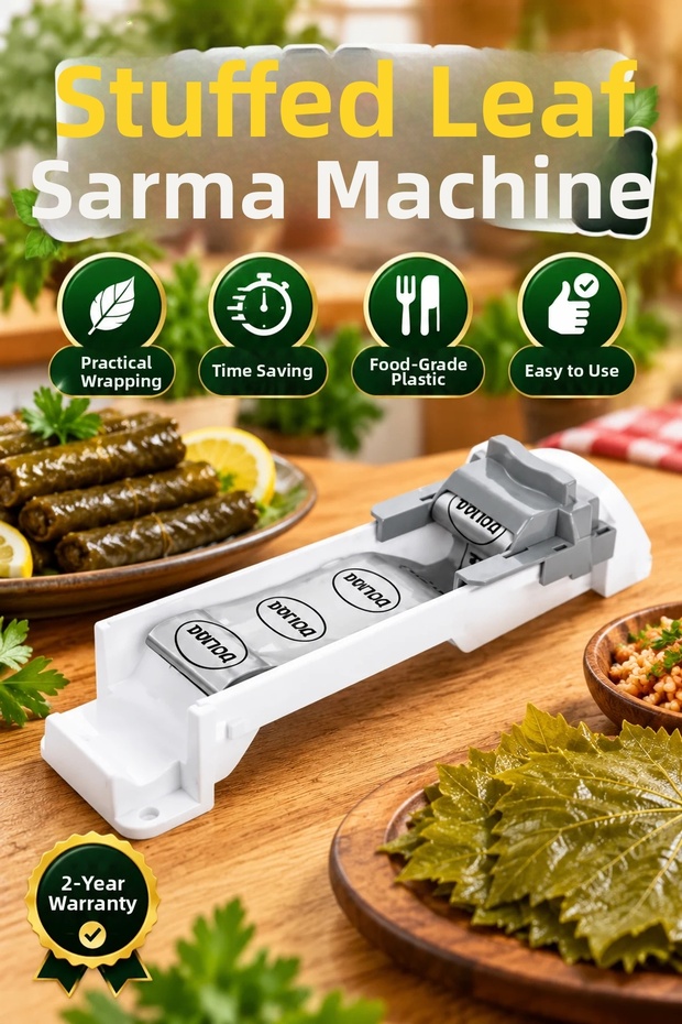 Arm-Mechanism Leaf-Rolling Tool – Food-Safe Plastic, Practical Rolling Tool