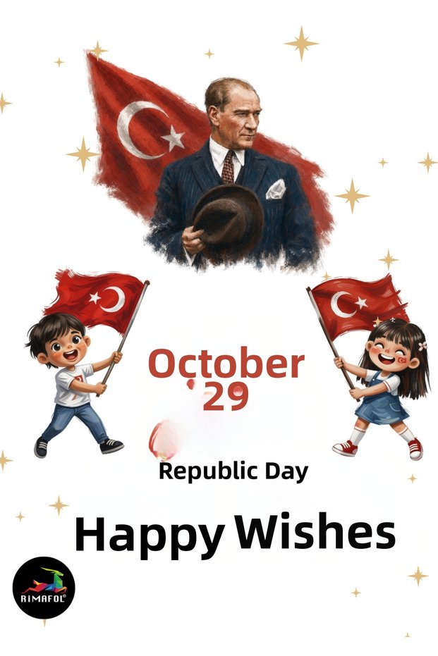 - October 29 Republic Day Atatürk-Themed Clear Glass and Door Stickers – School Classroom Decoration Printable Vinyl