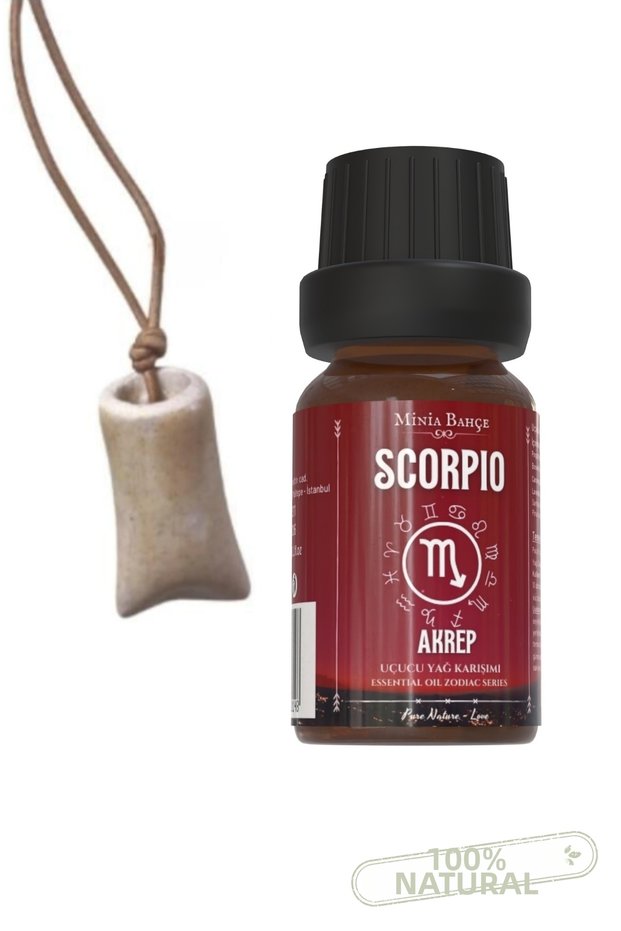 Scorpio - Essential Oil Blend, 10ml & Scent Reservoir Necklace 02