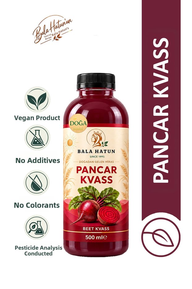 Beet Kvass 500ml - Fermentation with Kefir Whey - Naturally Fermented (Pet Bottle)