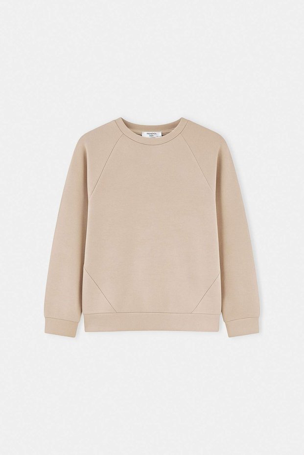 Taş Girls'/Boys' Basic Soft Touch Knit Crew Neck Long-Sleeve Sweatshirt TKDAW27SW00113