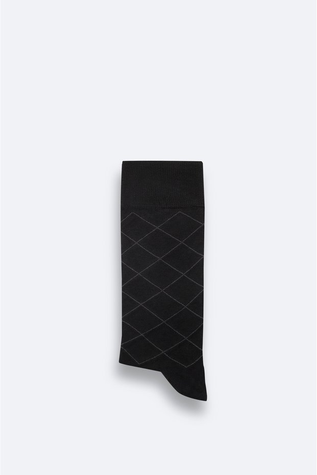 Men's Black Socks A62Y8506