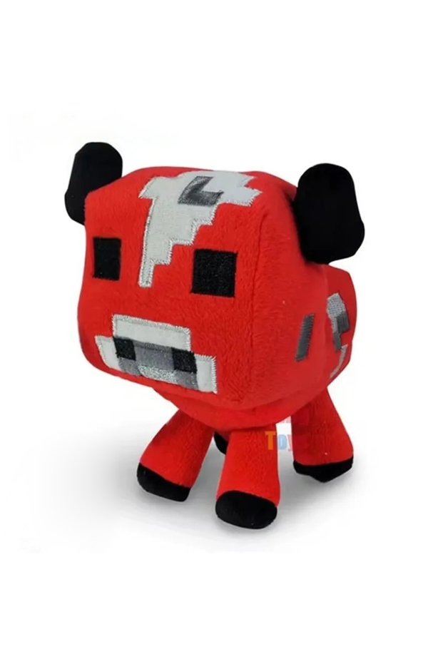 16cm Red Cow Plush Toys Game Red Cow Plush Soft Stuffed Animals Toys for Children Kids Gifts 16CM