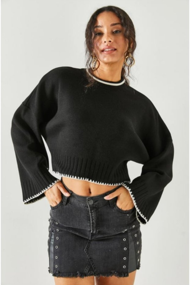 Spanish Sleeve Shepherd Stitched Sweater