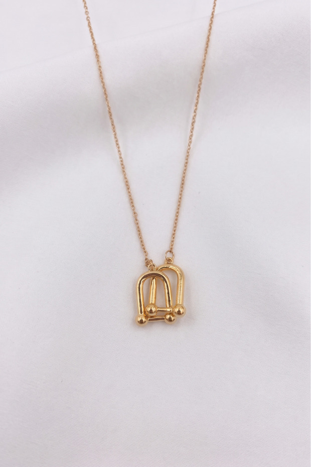 Non-Tarnish Steel Gold Color Chain Model Women's Necklace