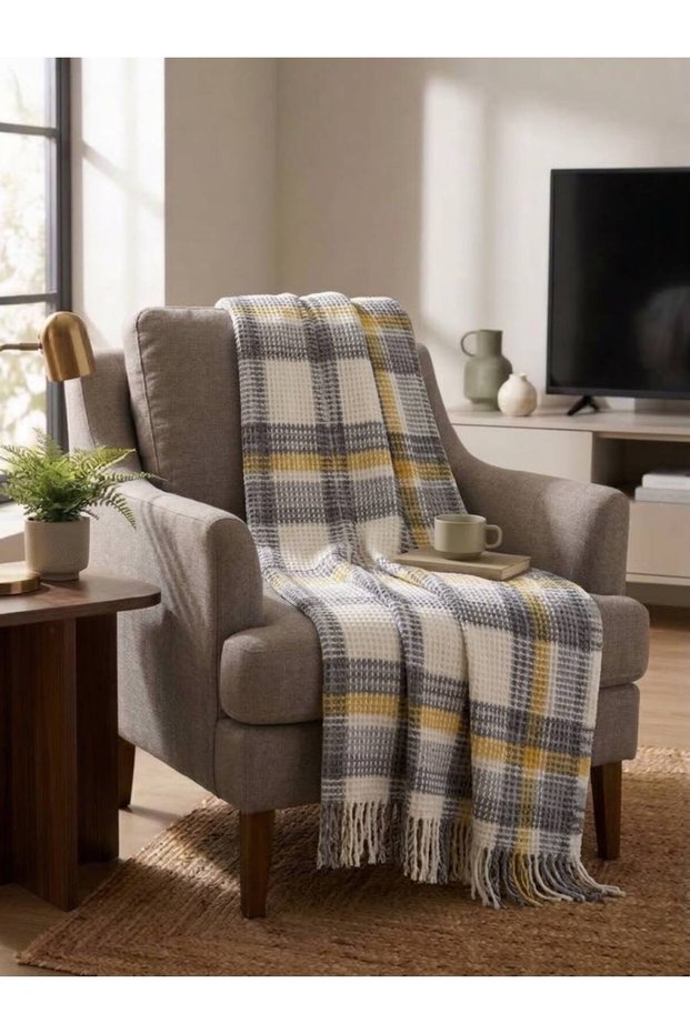 Cozy Life Cotton Scottish Tv Blanket 130 X 170 cm