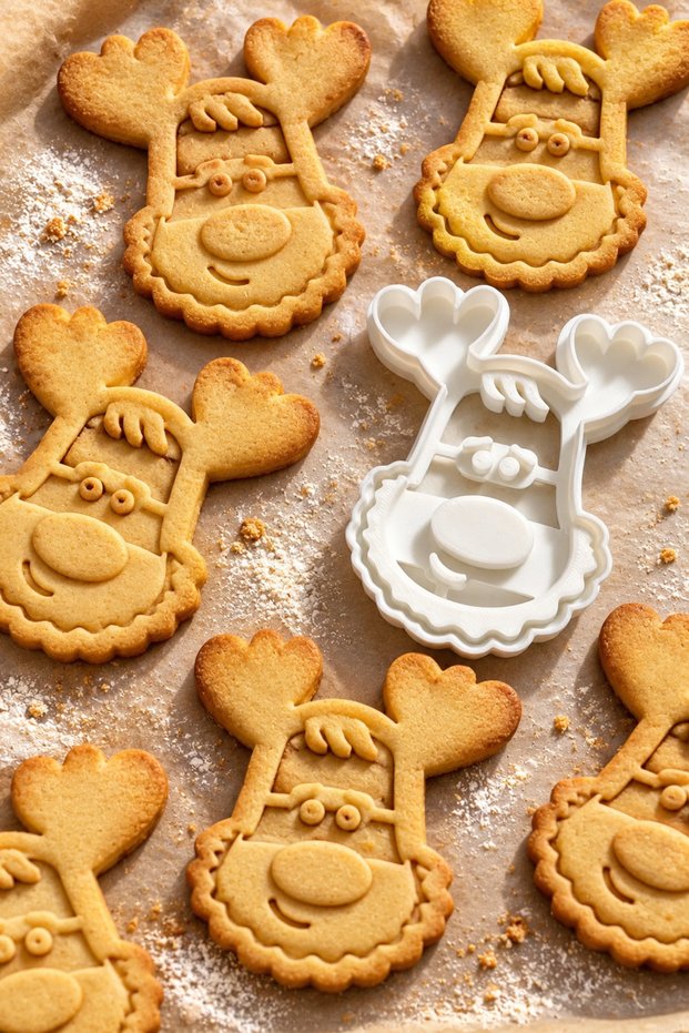 Cute Rudolph Deer Themed Cookie Mold