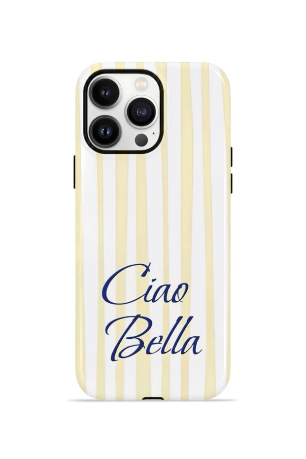 غطاء iPhone 13 Pro Max Vorian MagSafe مزدوج الطبقات، تصميم Ciao Bella Lemon.