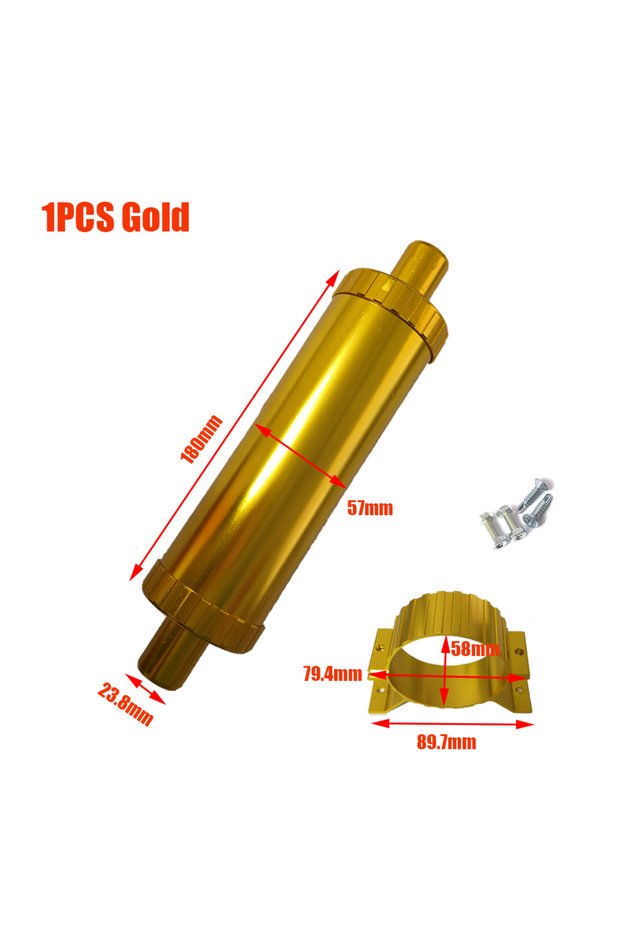 XYQZJ-Gold 24mm Muffler Upgraded Air Diesel Parking Heater Exhaust Pipe For Car Truck Caravan Camper