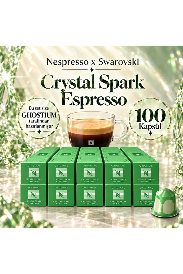 Crystal Spark Espresso Original 100 Capsules | Ghostium