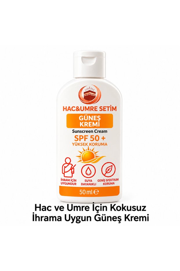Ihrama Suitable Unscented Sunscreen for Hajj and Umrah (50 ml)