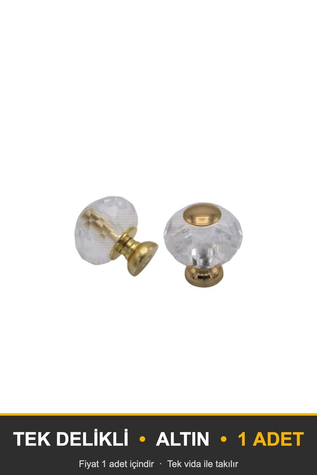 Oskar Crystal Gold Button Handle Luxury Country Kitchen Furniture Cabinet Drawer Handle 30 mm Diameter