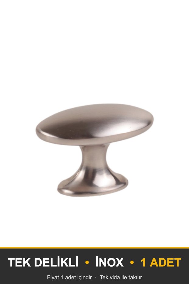 Uzay Inox Button Handle Luxury Country Kitchen Furniture Cabinet Drawer Handle 25 mm Diameter