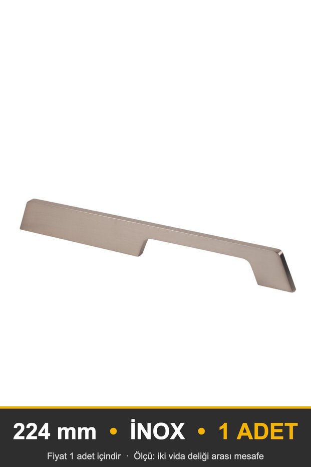 Ayla Modal Furniture Handle, 224 mm, Stainless Steel Kitchen Cabinet Drawer Handle